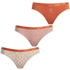 Pack de 3 Calzoncillos de Algodón Elástico D4C17 para Mujeres