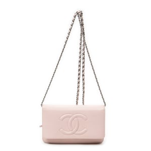 Chanel Timeless Wallet on Chain  en Rosa Cuero de ternero