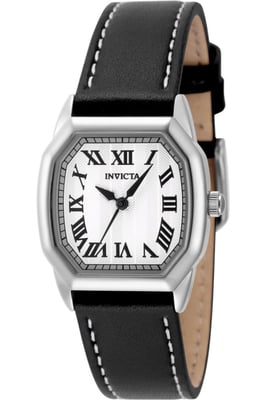 Invicta Wildflower 48961 Reloj de Mujer - Movimiento de Cuarzo - Acero Inoxidable con Esfera Plateada - 27 mm