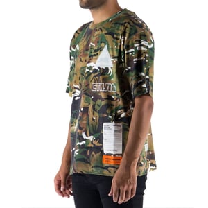 Camiseta de algodón bicolor Heron Preston