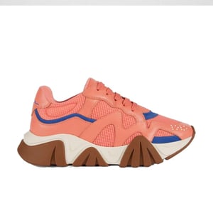 Zapatillas Chunky de Cuero Naranja de Versace