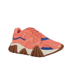 Zapatillas Chunky de Cuero Naranja de Versace