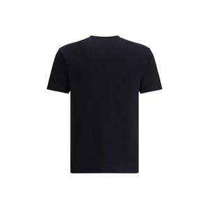 Camiseta de Algodón Negra Versace