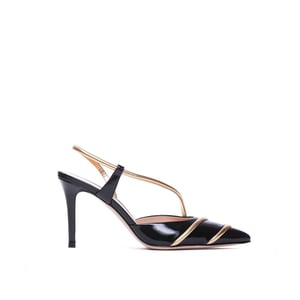 Zapatos de tacón alto de piel de cordero negra Gianvito Rossi