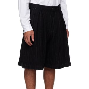 Comme Des Garçons Negro Nylon Hasta la Rodilla
