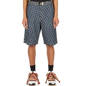 Pantalones Cortos de Algodón Azul Lanvin