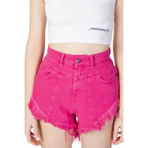 Hinnominate Pantalones Cortos de Algodón Fucsia y Mini Shorts