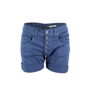 Por favor, pantalones cortos de algodón azul