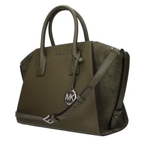 Bolso de Mano de Cuero Verde Michael Kors