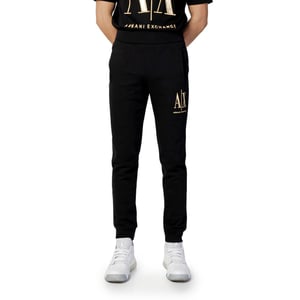 Joggers de Algodón Negros Armani Exchange (Pantalones de Entrenamiento)