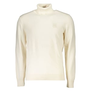 Hugo Boss Cuello de Tortuga de Algodón Blanco