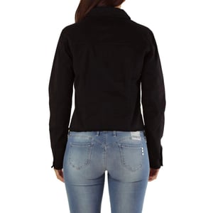 Chaqueta de mezclilla de algodón negro Met