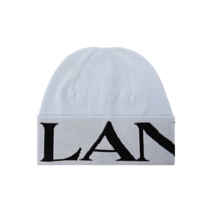 Gorro de lana virgen azul de Lanvin