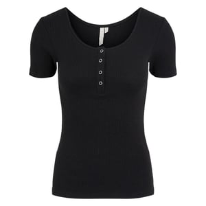 Camisetas sin mangas de algodón negro Pieces