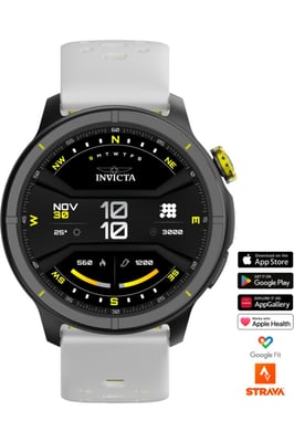 Invicta I-Tech - 2 Pro ITECH-008 Reloj de Hombre - Movimiento Smartwatch - Acero Inoxidable con Esfera Negra - 46 mm