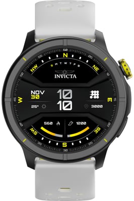 Invicta I-Tech - 2 Pro ITECH-008 Reloj de Hombre - Movimiento Smartwatch - Acero Inoxidable con Esfera Negra - 46 mm