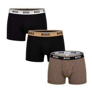 Pack de 3 bóxers de algodón elásticos para hombre con logo 50531701