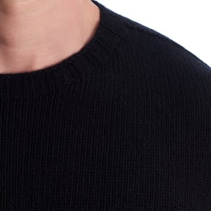 Suéter de Lana para Hombre con Logo Bordado PMHE027C99KNI001