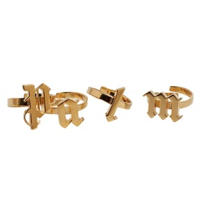 Juego de 4 Anillos con Letras de Logo PMOC015E23MAT0017676