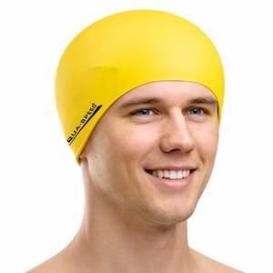 Gorro de natación de látex suave unisex para adultos | Gorro elástico cómodo y flexible