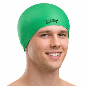 Gorro de natación de látex suave unisex para adultos | Gorro elástico y flexible cómodo