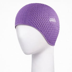 Gorro de natación Bombástico para niñas | Gorro de látex suave y cómodo para cabello largo