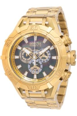 Invicta Reserve 49348 Reloj de Hombre - Movimiento de Cuarzo - Acero Inoxidable con Esfera de Nácar - 54,0 mm