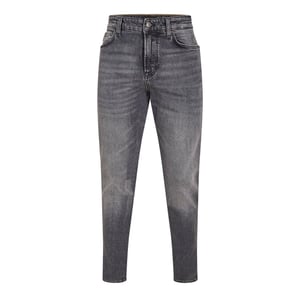 Jeans de hombre Boss de tiro alto slim fit con cinco bolsillos en gris medio