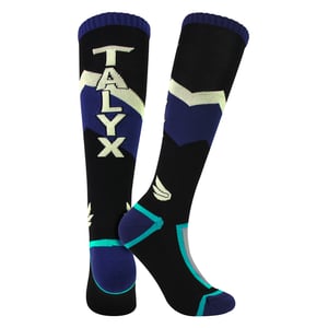 1 Paquete de Calcetines de Esquí para Hombre con Almohadilla Térmica y Antihumedad - Calcetines de Deportes de Invierno