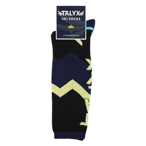 1 Paquete de Calcetines de Esquí para Hombre con Almohadilla Térmica y Antihumedad - Calcetines de Deportes de Invierno