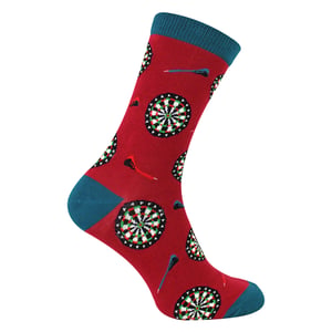 Calcetines de bambú suaves y cómodos para dardos de novedad masculina