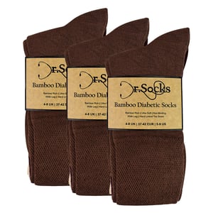 12 Pares de Calcetines Diabéticos de Bambú para Mujeres | Calcetines Suaves de Confort Sin Presión