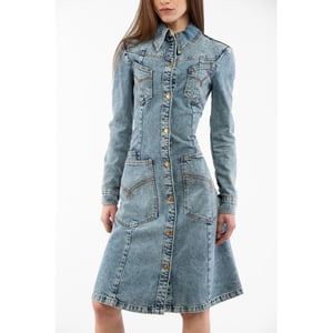 Vestido Casual de Algodón Multicolor Moschino
