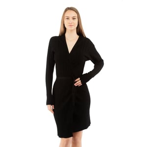 Vestido Casual de Viscosa Negro Moschino