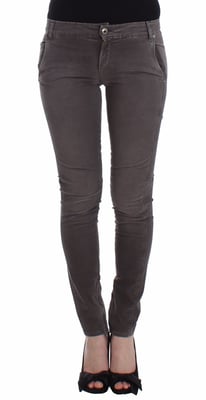 Pantalones de mezclilla ajustados grises Ermanno Scervino