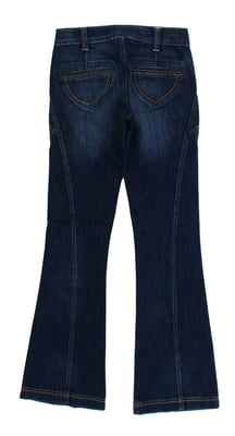 Jeans de algodón elástico azul Cavalli de cintura baja