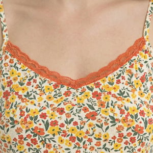 Camisón de Verano para Mujer con Tiras Finas en Algodón KL45300