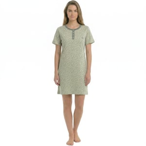 Camisón de algodón de manga corta para mujer KL45000