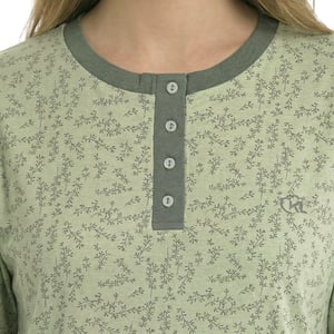 Camisón de algodón de manga corta para mujer KL45000
