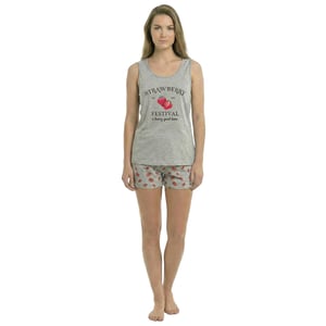 Pijamas de verano para mujer con tirantes anchos, algodón KL45250