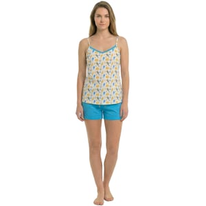 Pijamas de Verano para Mujer con Tirantes Finos en Algodón KL45200