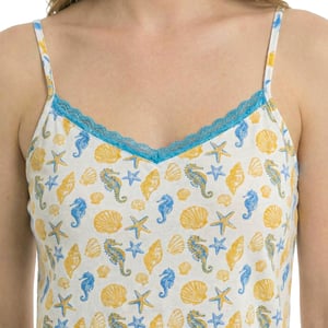 Pijamas de Verano para Mujer con Tirantes Finos en Algodón KL45200