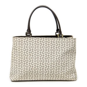 Celine Vintage Horizontal Tote  en Beige Lienzo