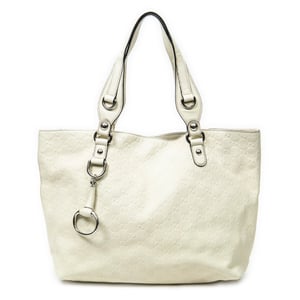 Gucci Icon Bit Tote  en Blanco Cuero de ternero