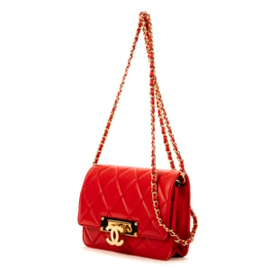Chanel WOC CC  en  Red Cuero de ternero