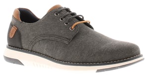 Zapatos de hombre Hush Puppies de lona con almohadilla de memoria Bruce gris