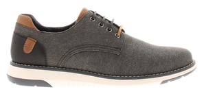 Zapatos de hombre Hush Puppies de lona con almohadilla de memoria Bruce gris