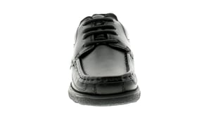 Zapatos escolares para niños Kickers Fragma Lace 3 Junior de piel con cordones negros