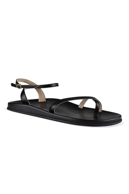THE ROW Sandalias Hugh Negro
