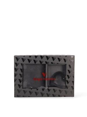 Sergio Valentini Conjunto de cartera y llavero. Hombres